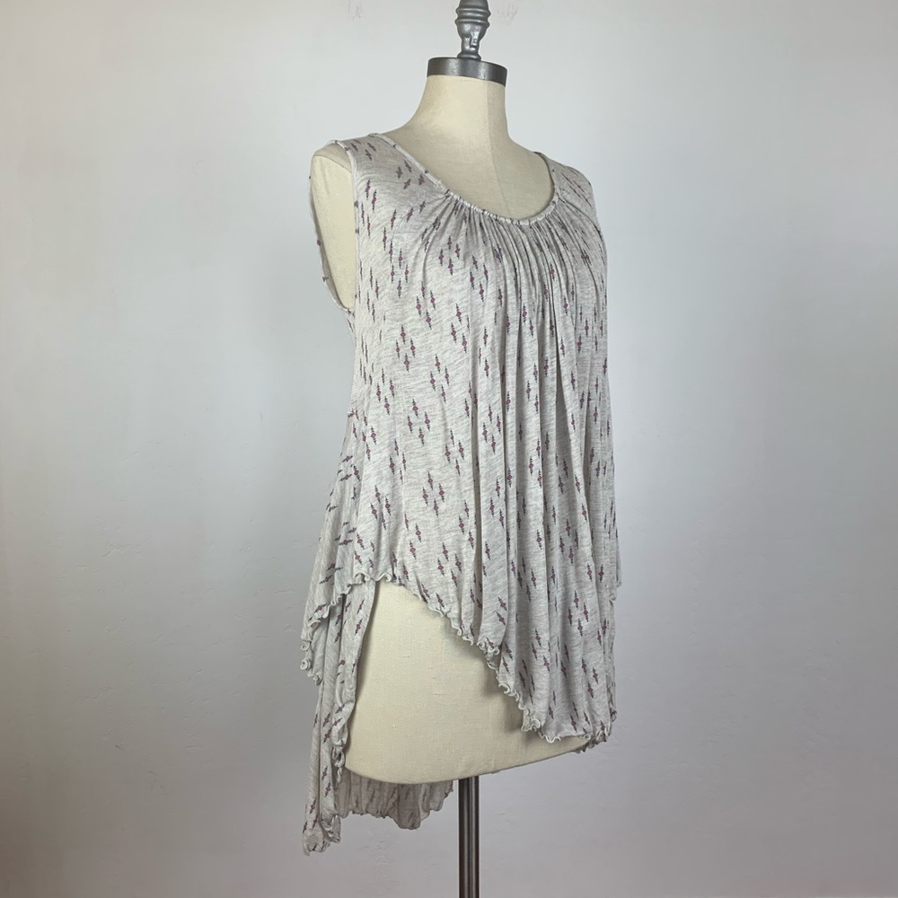 Free People Floral Tan Tank Top - Picture 2 of 6